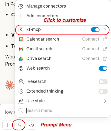 Claude AI Prompt Select