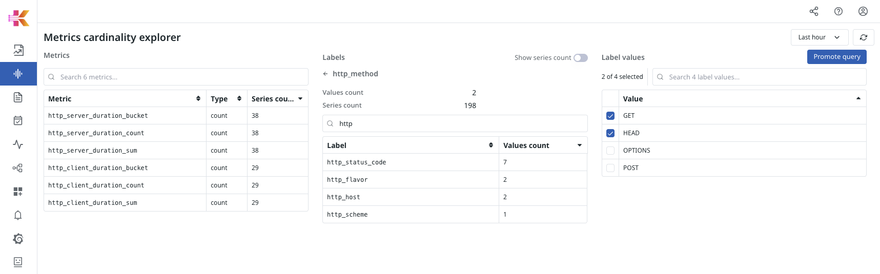 Clear label selection