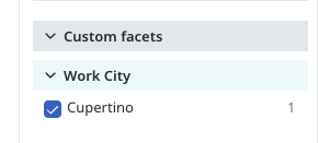 Custom facets in RUM sidebar