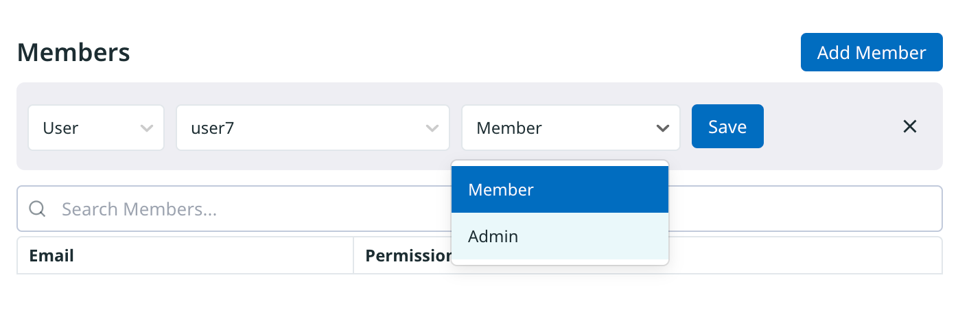 Choosing users to add to group