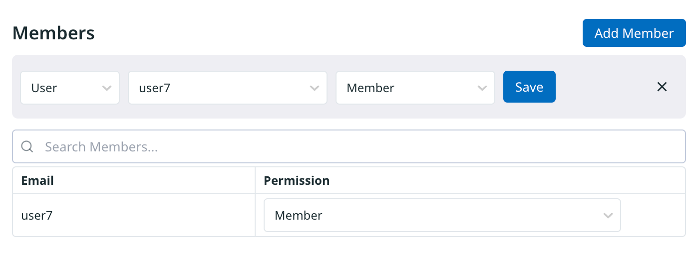 First user added to the group