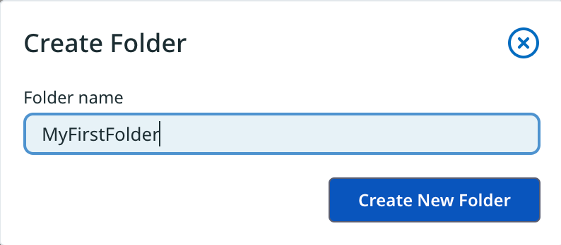 Name and create a new folder